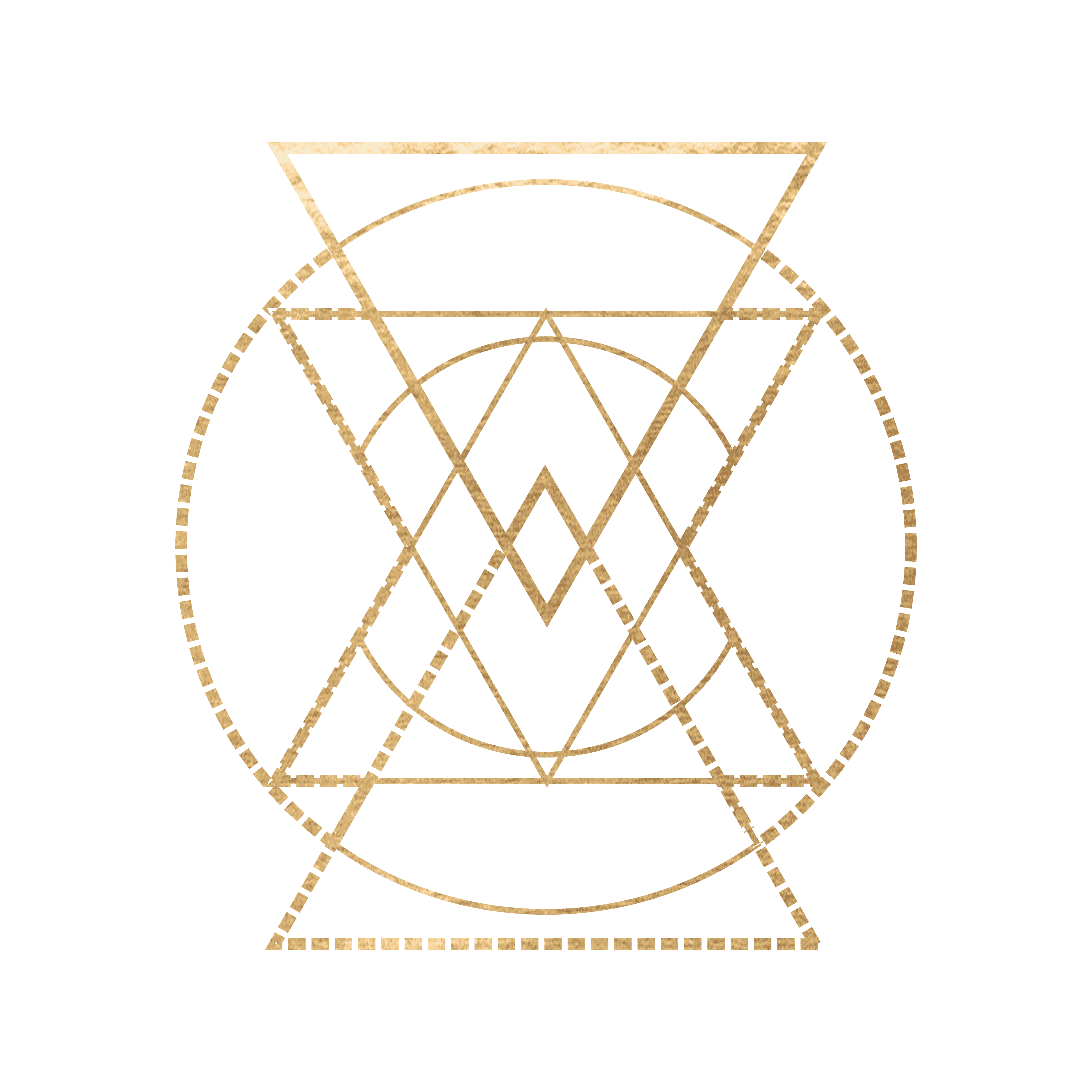 LEFT _1 - Sacred geometry symbols - GOLD-02